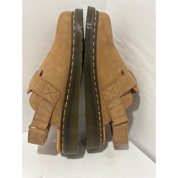Dr Martens Jorge II Tumbled Nubuck Savannah Tan Leather M 10 Slingback Mules NWO - Picture 4 of 7